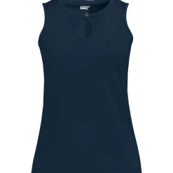 Supima-Top mit Keyhole-Ausschnitt für Damen