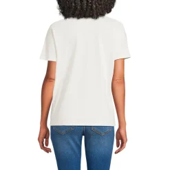 Supima T-Shirt mit Rundhalsausschnitt für Damen