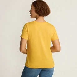 Supima T-Shirt mit Rundhalsausschnitt für Damen