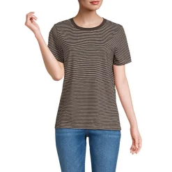 Supima T-Shirt mit Rundhalsausschnitt für Damen
