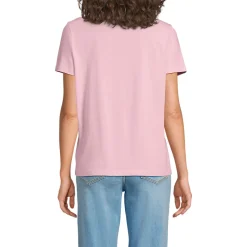 Supima T-Shirt mit Rundhalsausschnitt für Damen