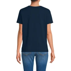 Supima T-Shirt mit Rundhalsausschnitt für Damen
