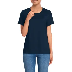 Supima T-Shirt mit Rundhalsausschnitt für Damen