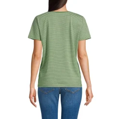 Supima T-Shirt mit Rundhalsausschnitt für Damen