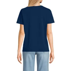 Supima T-Shirt mit Rundhalsausschnitt für Damen