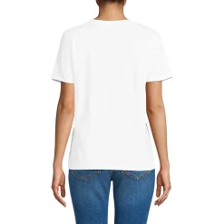 Supima T-Shirt mit Rundhalsausschnitt für Damen