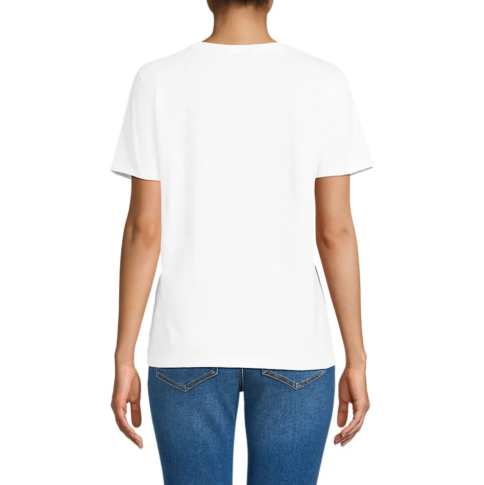 Supima T-Shirt mit Rundhalsausschnitt für Damen