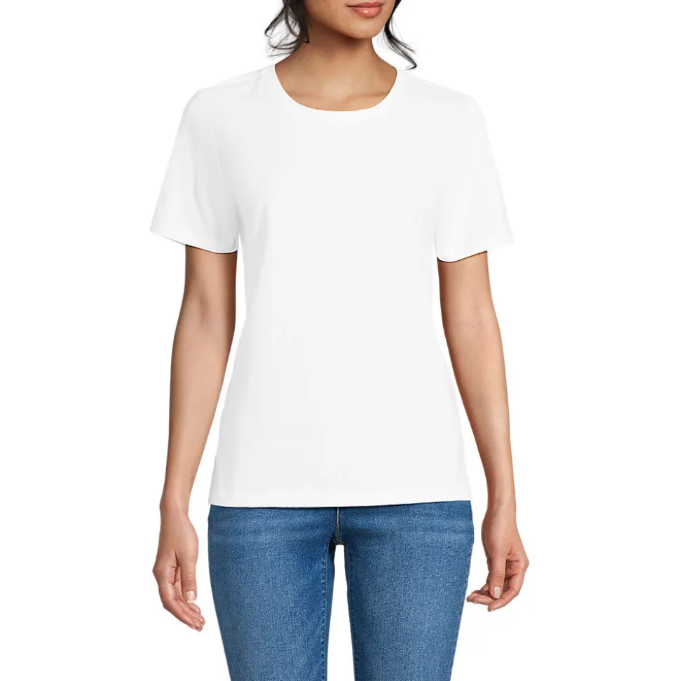 Supima T-Shirt mit Rundhalsausschnitt für Damen