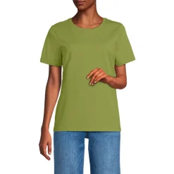 Supima T-Shirt mit Rundhalsausschnitt für Damen
