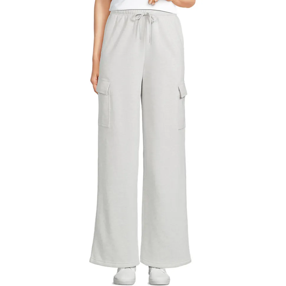 Sweat-Cargohose mit weitem Bein SERIOUS SWEATS für Damen