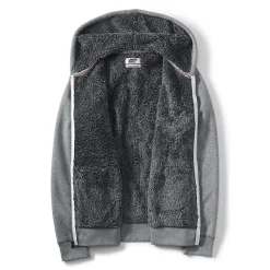 Sweat-Kapuzenjacke mit Teddyfleece-Innenseite für Herren
