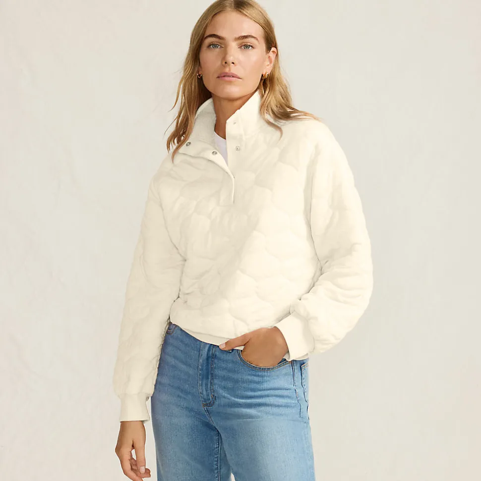 Sweatshirt mit Steppung für Damen