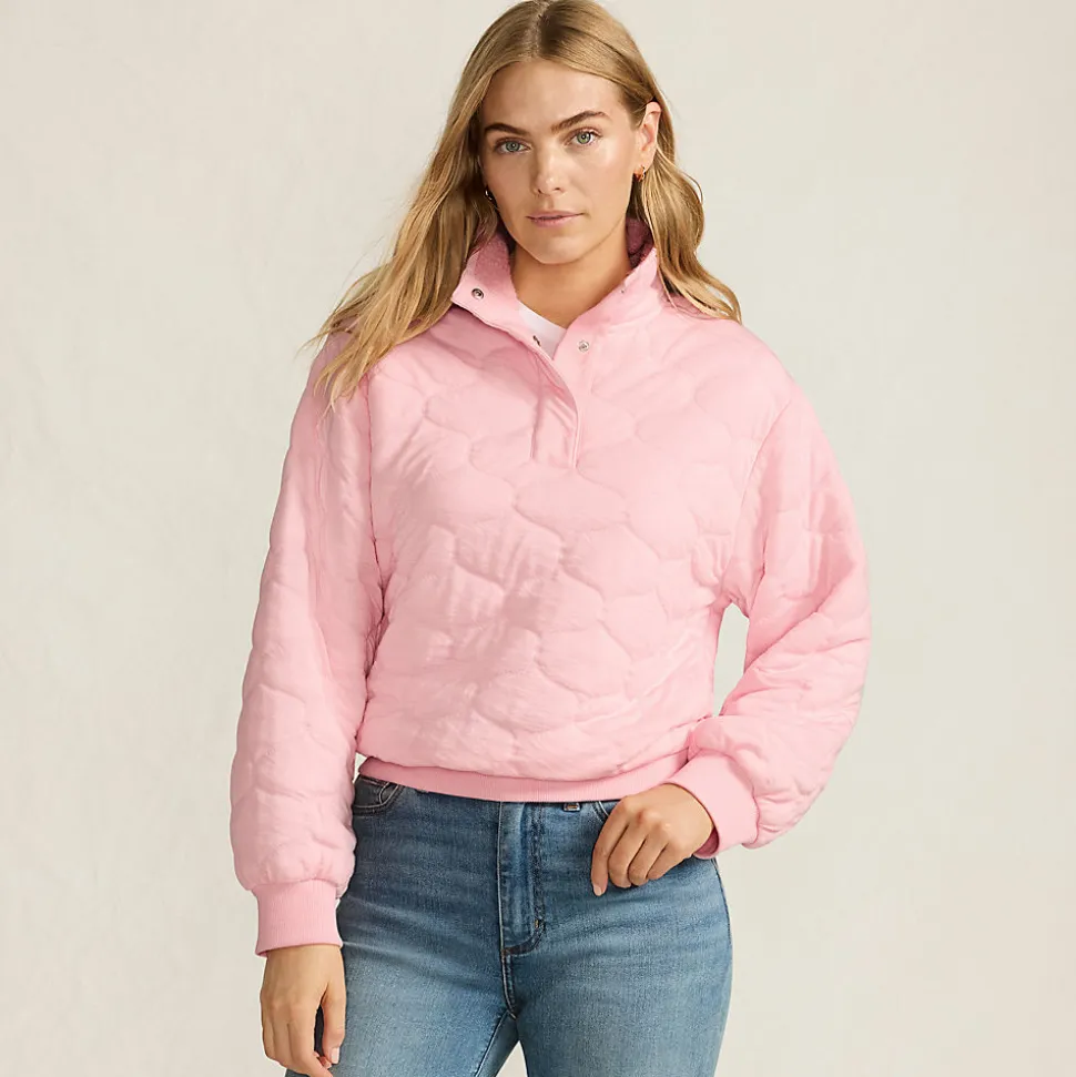 Sweatshirt mit Steppung für Damen
