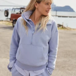Sweatshirt SERIOUS SWEATS mit Reißverschluss für Damen