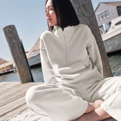 Sweatshirt SERIOUS SWEATS mit Reißverschluss für Damen