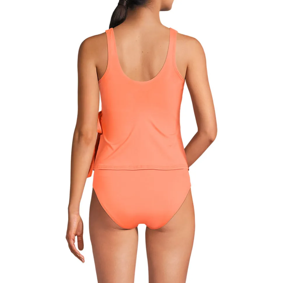 Tankini-Top mit seitlichem Bindeband für Damen