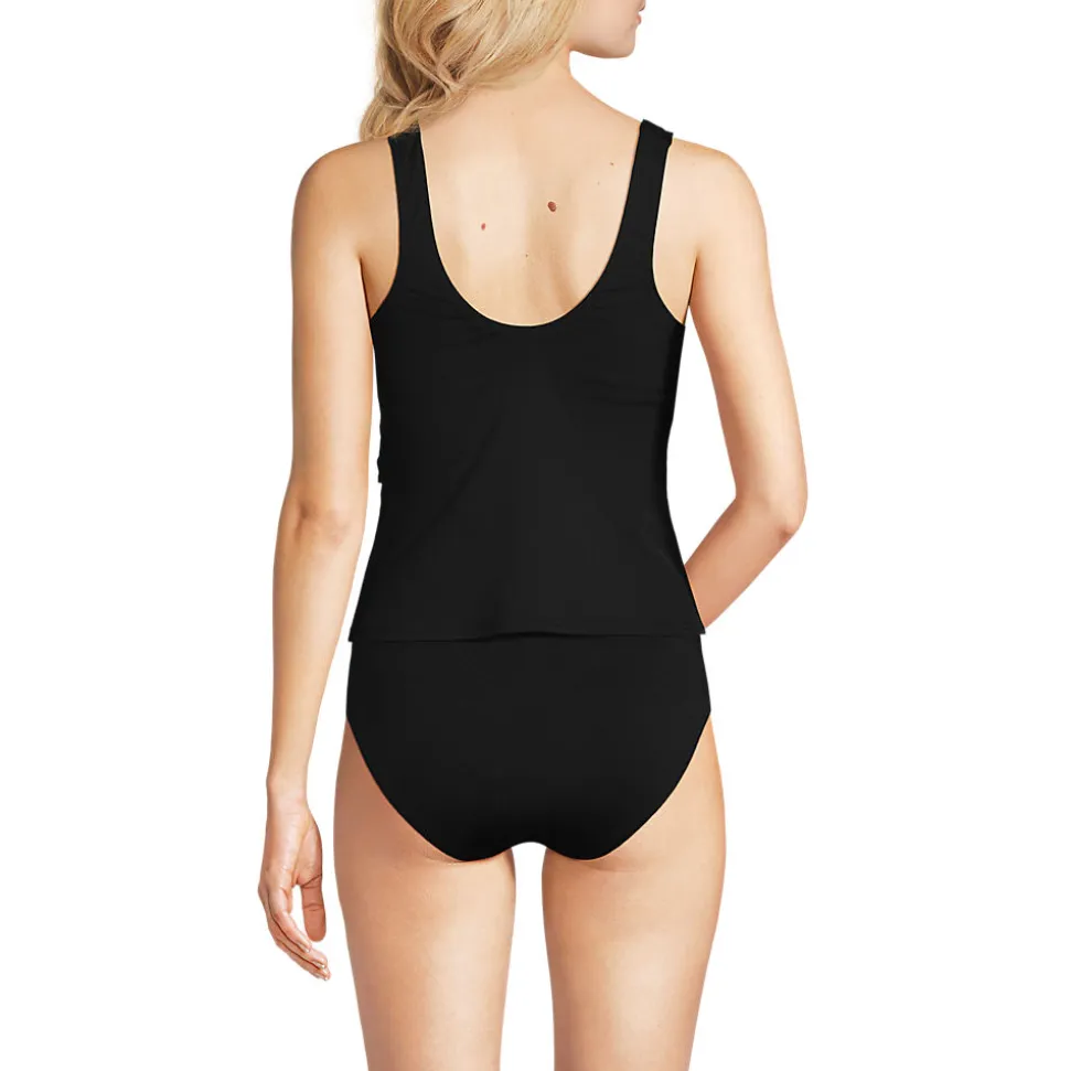 Tankini-Top mit seitlichem Bindeband für Damen