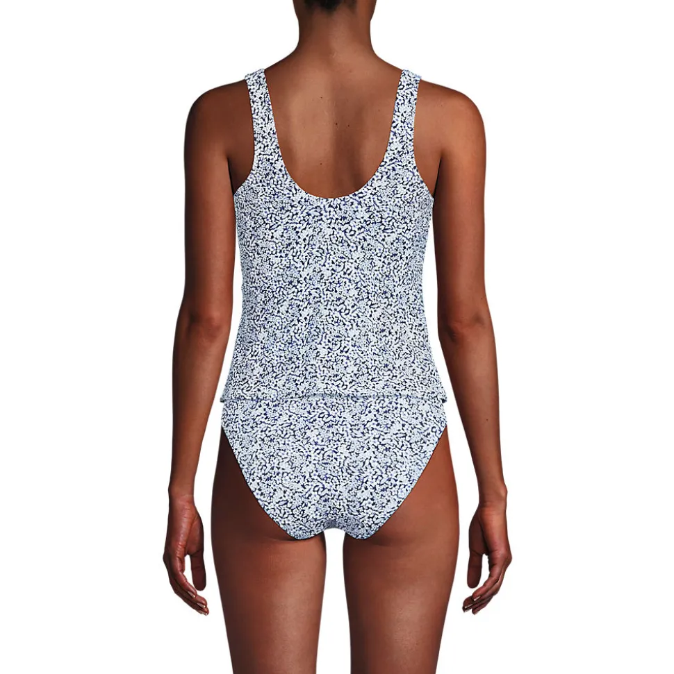 Tankini-Top mit seitlichem Bindeband für Damen