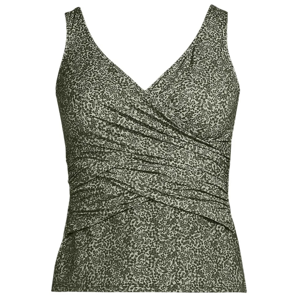 Tankini-Top mit Wickelfront Slender für Damen