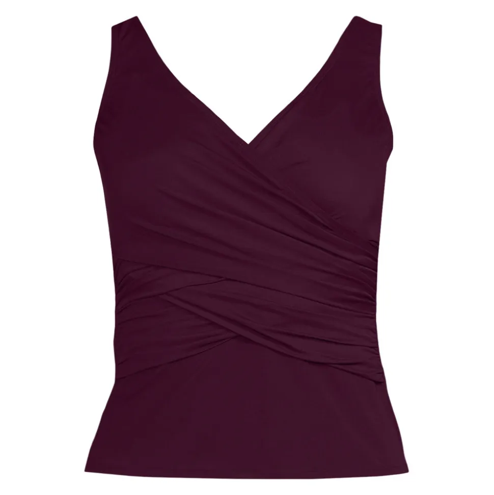Tankini-Top mit Wickelfront Slender für Damen