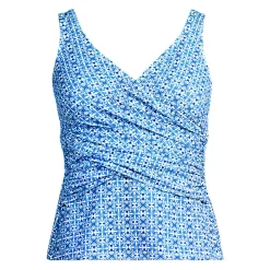 Tankini-Top mit Wickelfront Slender für Damen