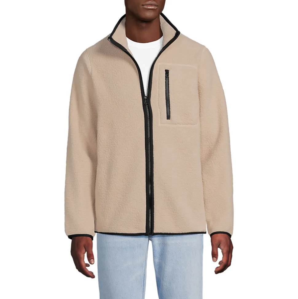 Teddyfleece-Jacke mit Reißverschluss für Herren