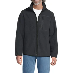 Teddyfleece-Jacke mit Reißverschluss für Herren
