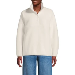 Teddy-Pullover mit Druckknopf-Leiste für Damen