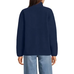 Teddy-Pullover mit Druckknopf-Leiste für Damen