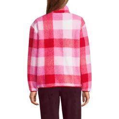 Teddy-Pullover mit Reißverschluss Gemustert für Damen