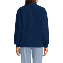 Teddy-Pullover mit Reißverschluss für Damen