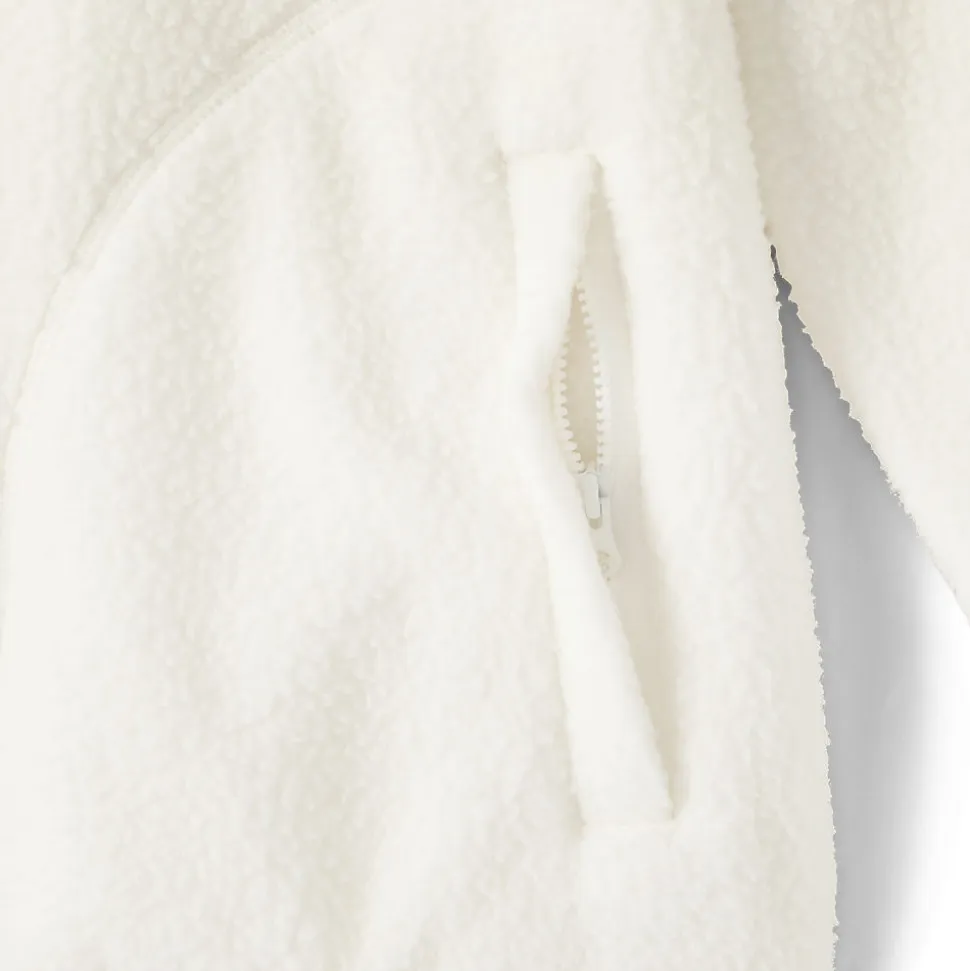 Teddy-Pullover mit Reißverschluss für Damen