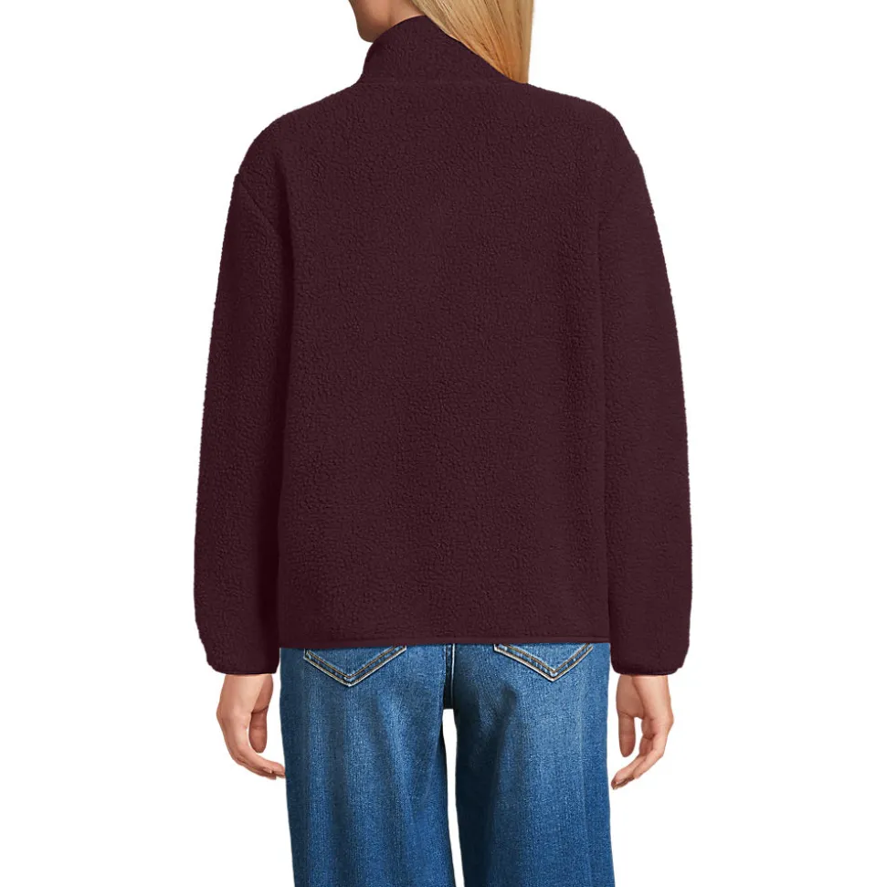 Teddy-Pullover mit Reißverschluss für Damen