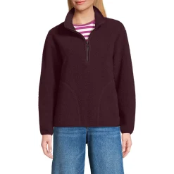 Teddy-Pullover mit Reißverschluss für Damen