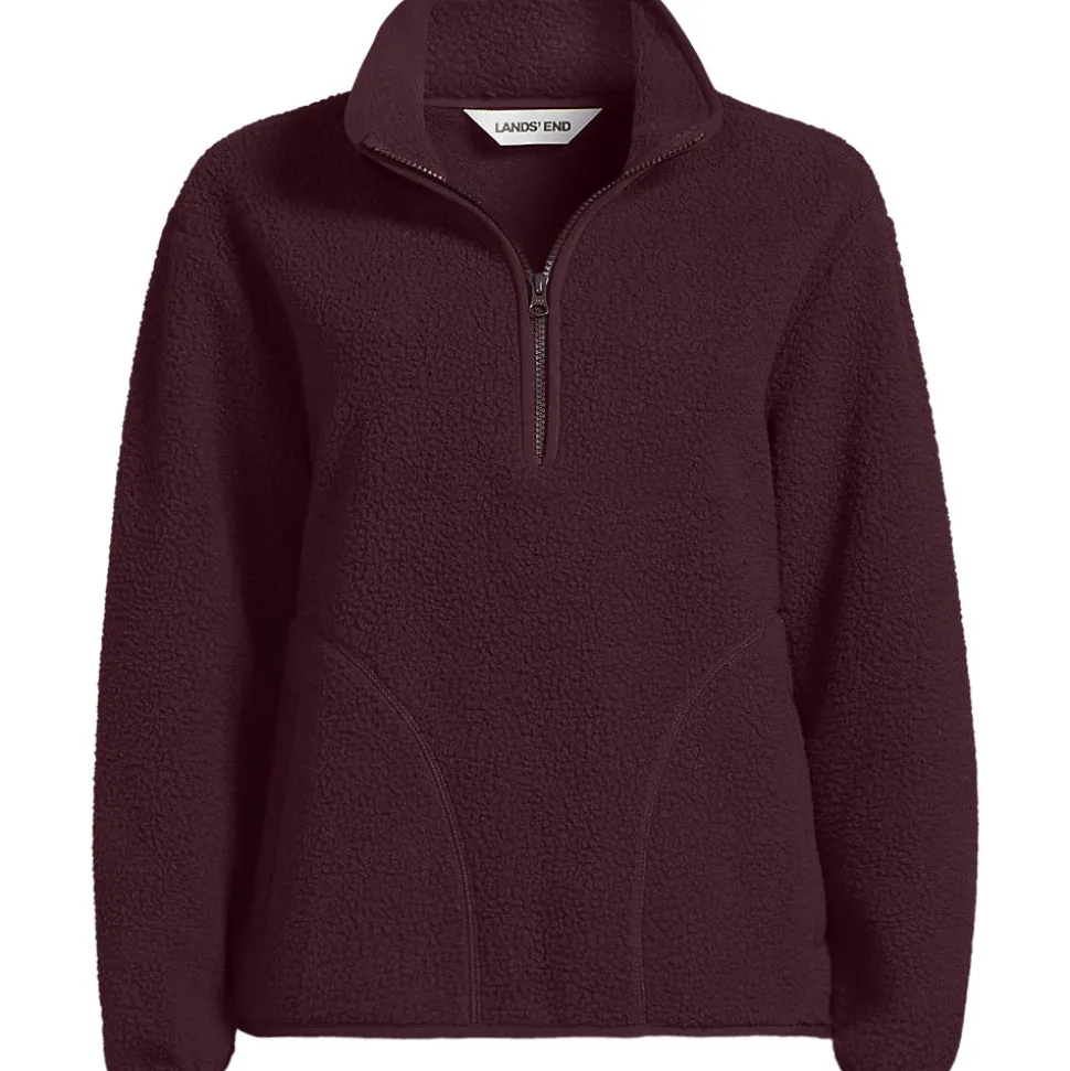 Teddy-Pullover mit Reißverschluss für Damen