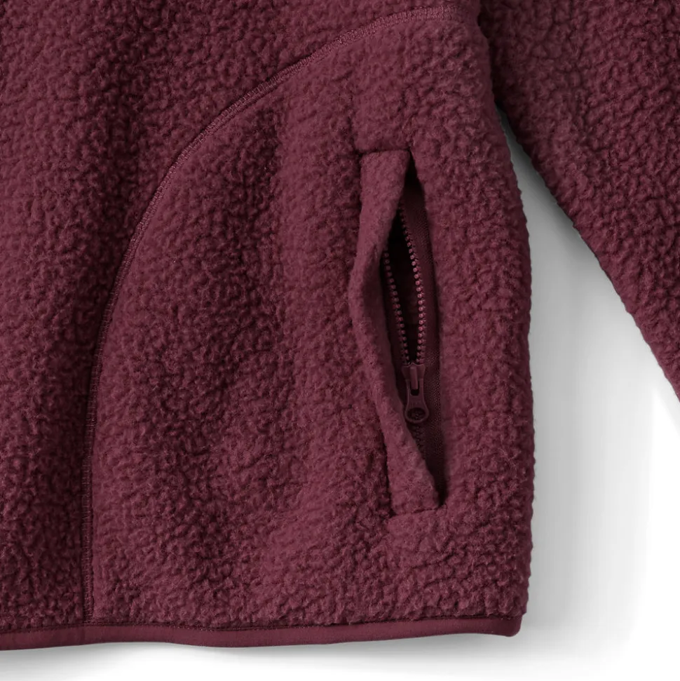 Teddy-Pullover mit Reißverschluss für Damen