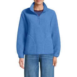 Teddy-Pullover mit Reißverschluss für Damen