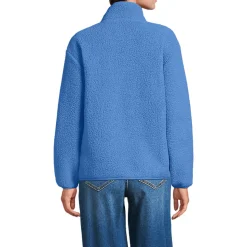 Teddy-Pullover mit Reißverschluss für Damen