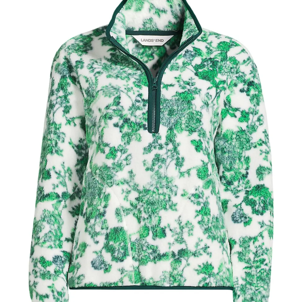 Teddy-Pullover mit Reißverschluss Gemustert für Damen