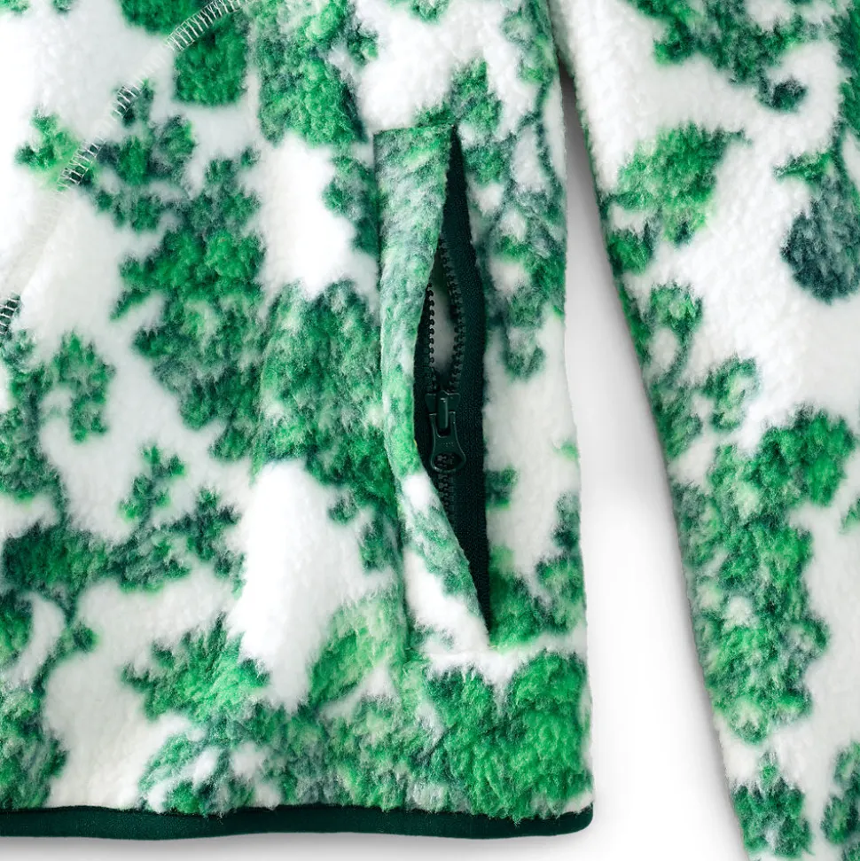 Teddy-Pullover mit Reißverschluss Gemustert für Damen