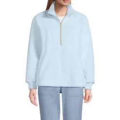 Teddy-Pullover mit Reißverschluss für Damen