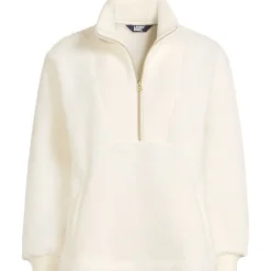 Teddy-Pullover mit Reißverschluss für Damen