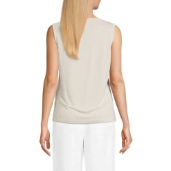 Top aus Leinenmix für Damen