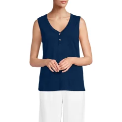 Top aus Leinenmix für Damen