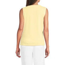 Top aus Leinenmix für Damen