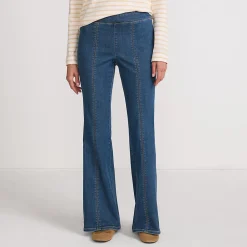 Travel-Schlagjeans High Waist für Damen
