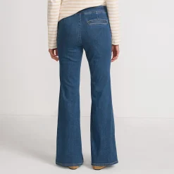 Travel-Schlagjeans High Waist für Damen