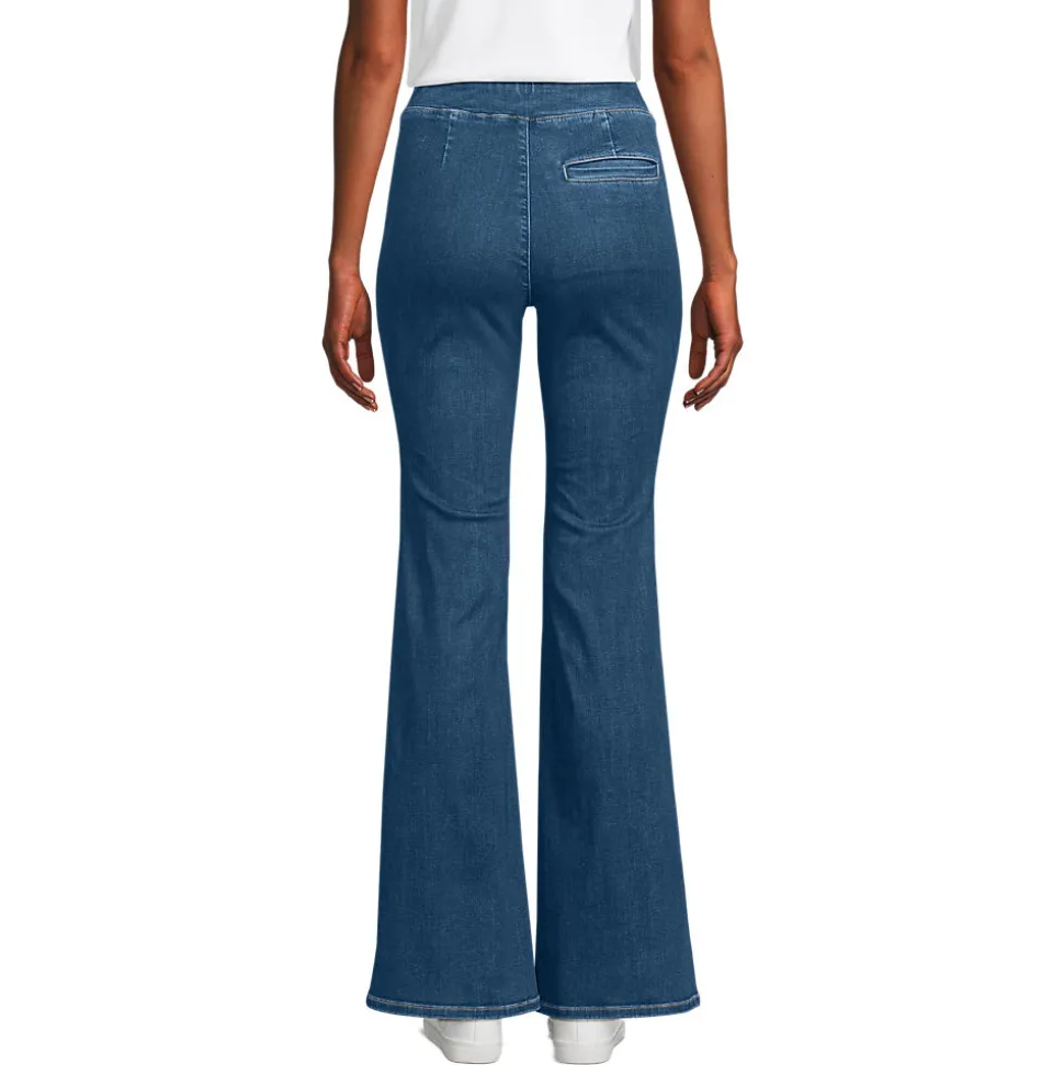 Travel-Schlagjeans High Waist für Damen