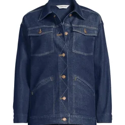 Trucker-Jeansjacke, oversized für Damen