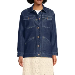Trucker-Jeansjacke, oversized für Damen